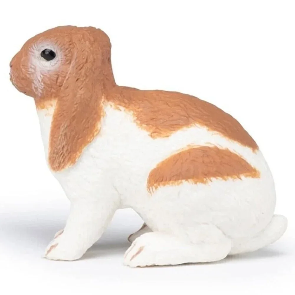 Lop Rabbit Farm Animal Figure - Hand Painted Collectible Toy Figurine‎ - Papo